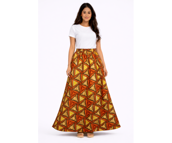 Jupe wax tissu africain