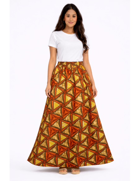Jupe wax tissu africain