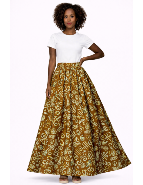 Jupe longue bogolan 2