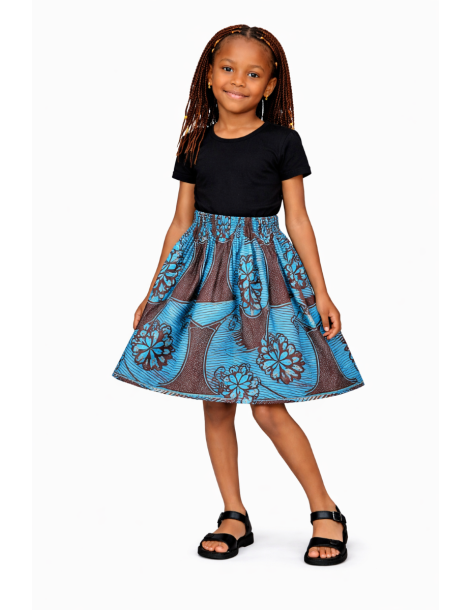 Jupe wax enfant motif