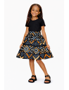 Jupe wax bogolan enfant