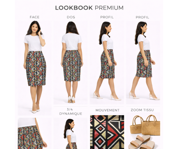 Jupe africaine wax bogolan