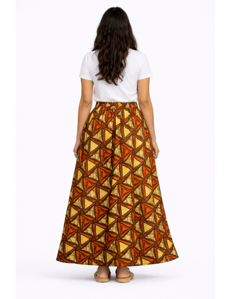 Jupe wax motif africain 2