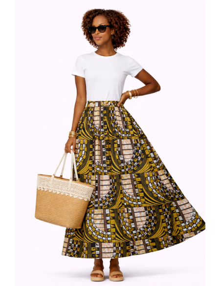 Jupe wax africaine