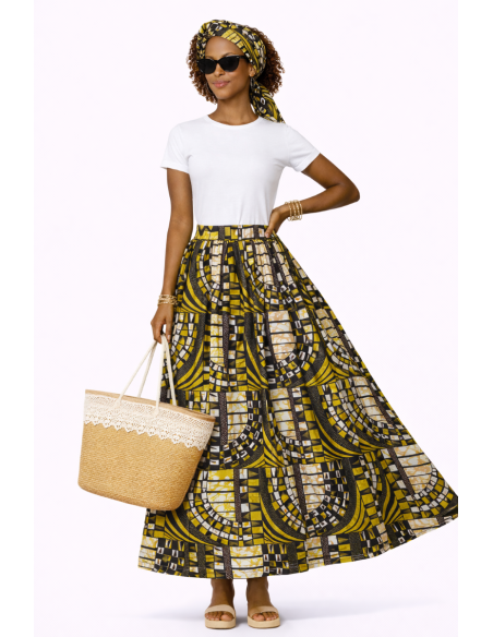 Jupe africaine wax