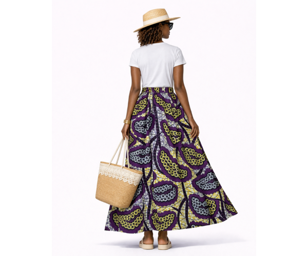 Jupe wax tissu africain