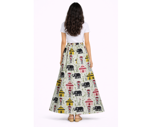 Jupe en motif africain