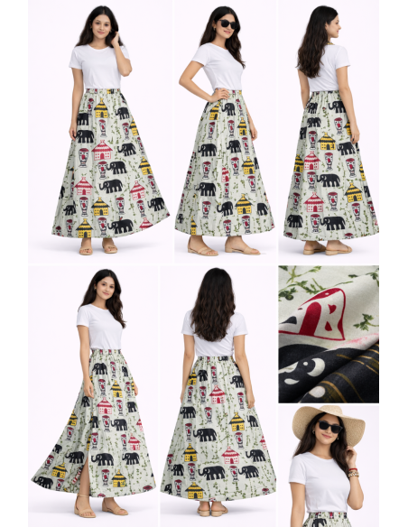 Jupe africaine ovale