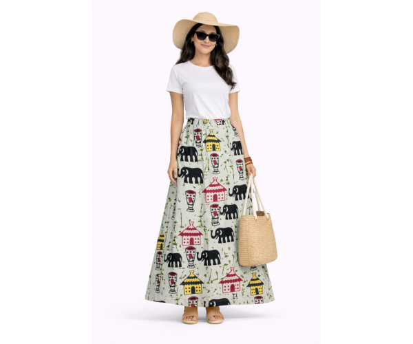 Jupe africaine ovale