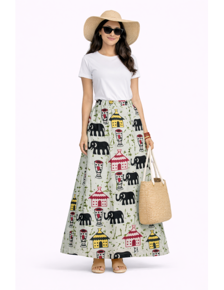 Jupe africaine ovale