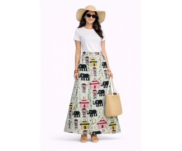 Jupe africaine ovale