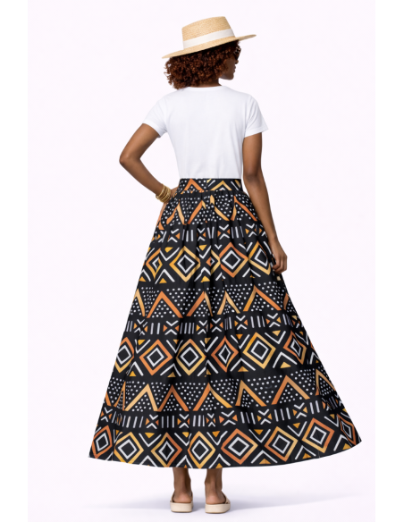 Jupe bogolan tissu africain