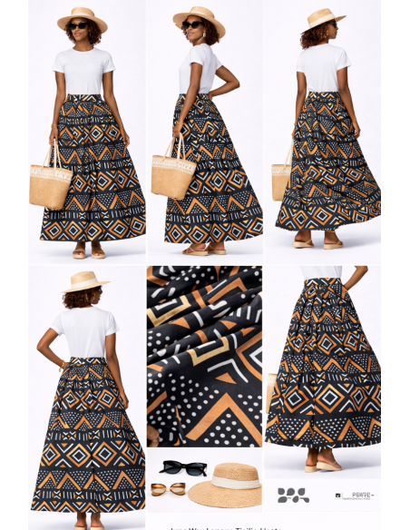 Jupe bogolan tissu africain
