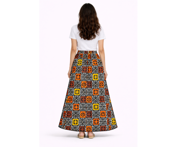 Jupe bogolan tissu africain