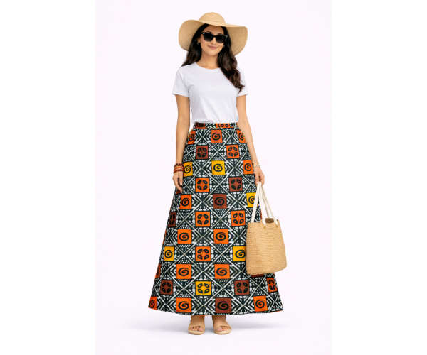 Jupe bogolan tissu africain