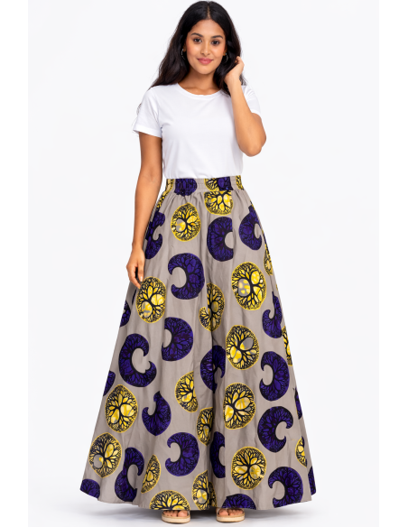 Jupe en tissu africain