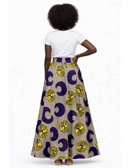 Jupe en tissu africain