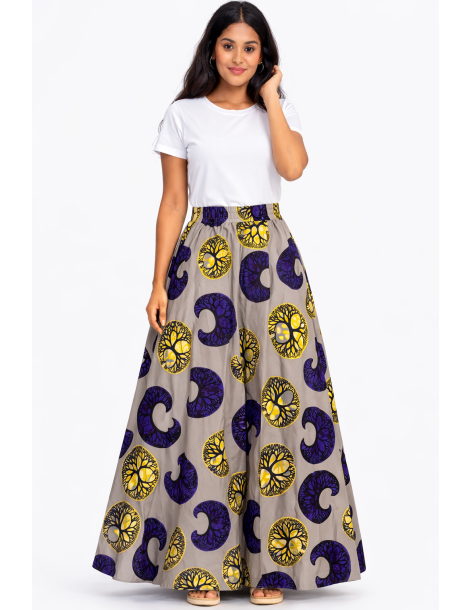 Jupe en motif africain 2