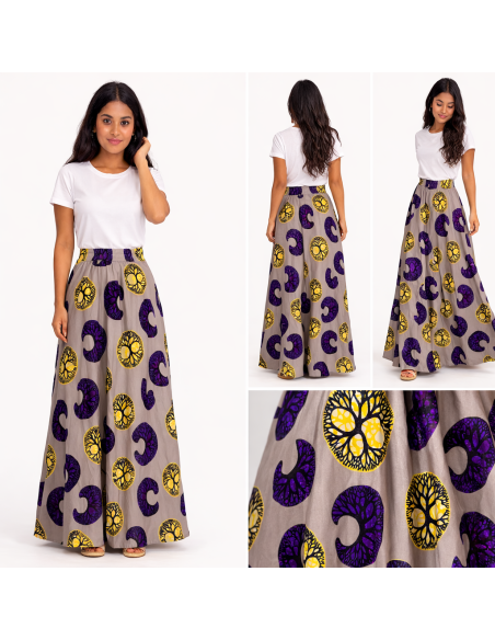 Jupe en motif africain