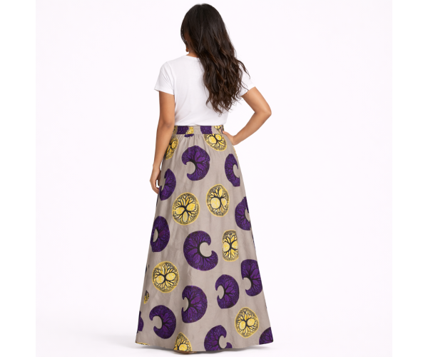 Jupe en motif africain