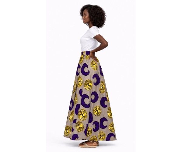Jupe en motif africain