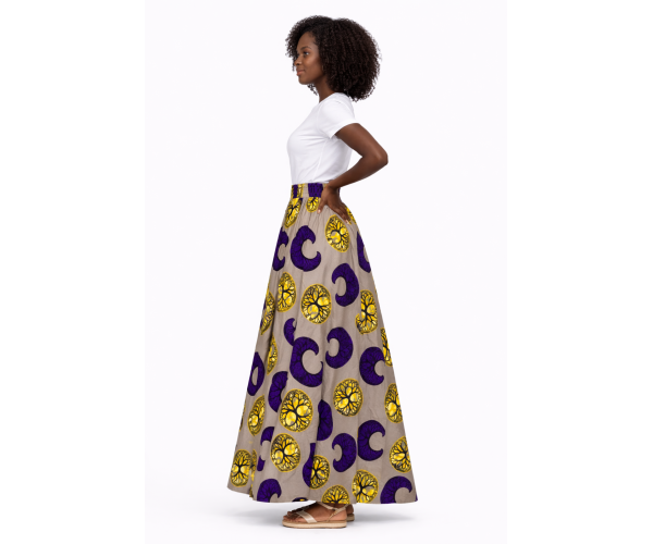 Jupe wax  pagne africain