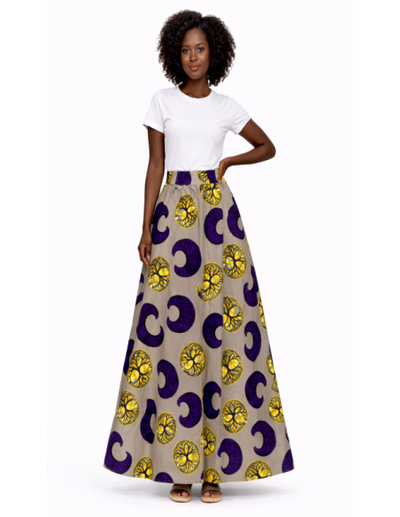 Jupe wax  pagne africain