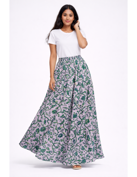 Jupe wax taille haute