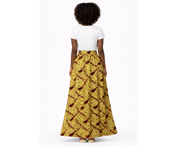Jupe en tissu africaine