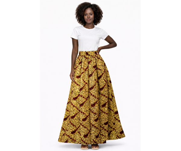 Jupe en motif africaine
