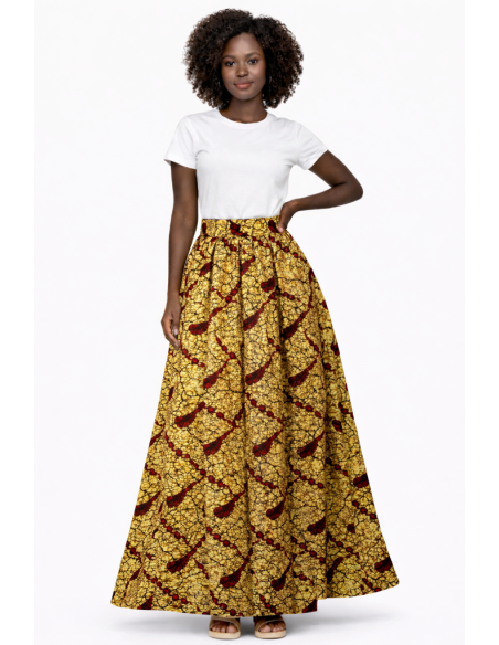 Jupe en motif africaine