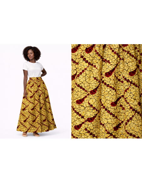 Jupe en motif africaine
