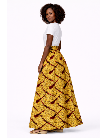 Jupe en motif africaine