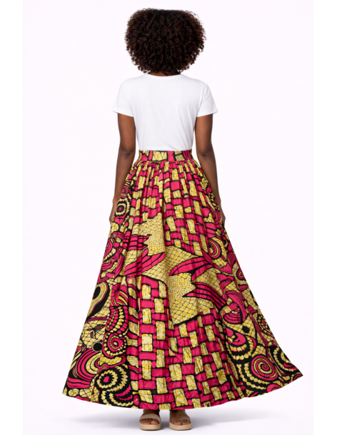 Jupe wax pagne africain 2