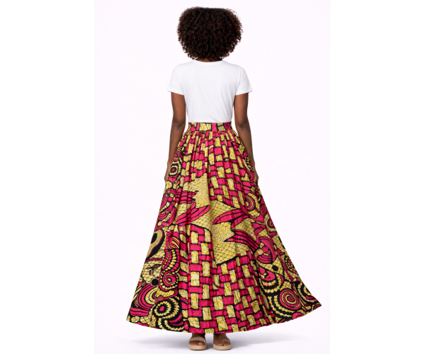 Jupe wax pagne africain