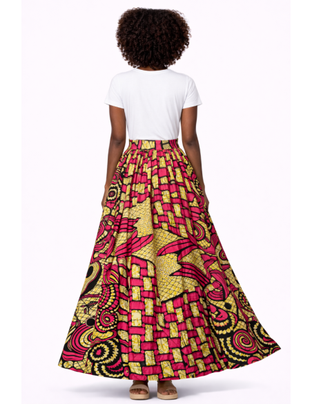 Jupe wax pagne africain