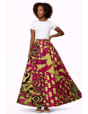 Jupe wax imprimé africain
