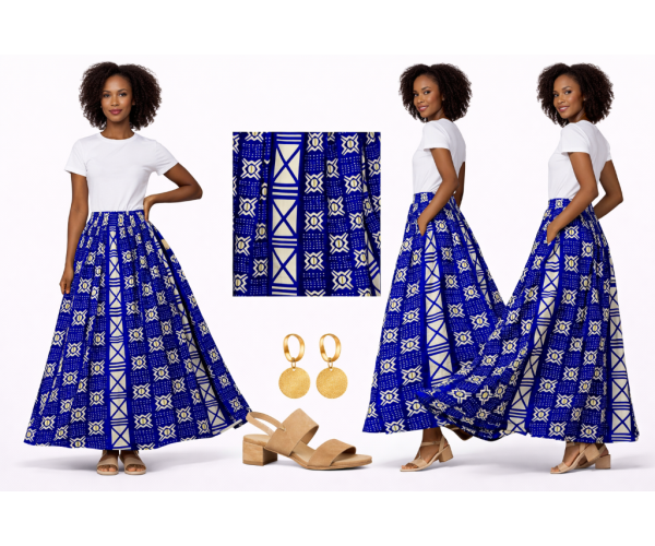 Jupe bogolan tissu africain
