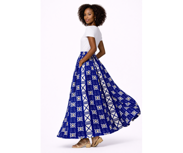 Jupe bogolan motif africain