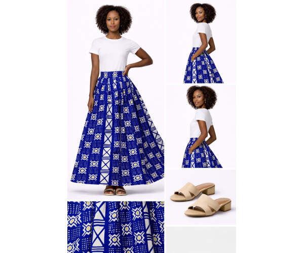 Jupe bogolan tissu africain