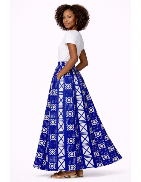 Jupe bogolan motif africain