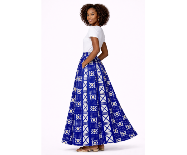 Jupe bogolan motif africain