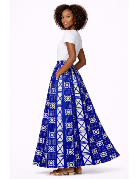Jupe bogolan motif africain