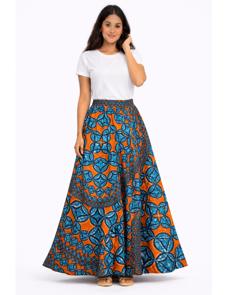 Jupe wax imprmé africain