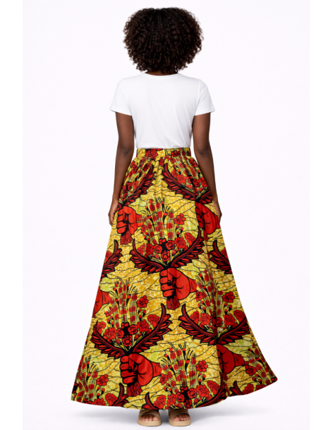 Jupe wax vetement africain 2