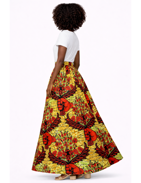 Jupe wax vetement africain