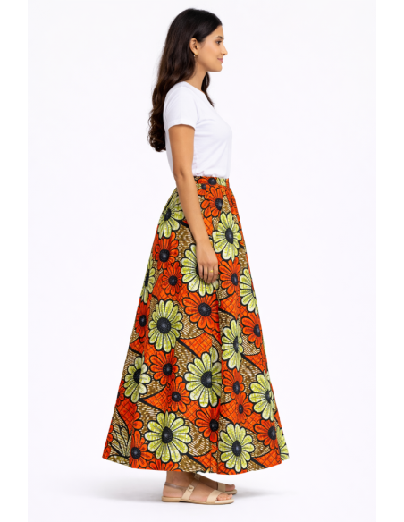 Jupe wax vetement africain