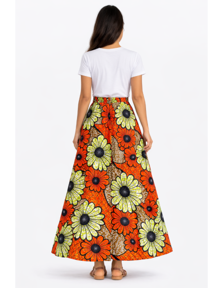 Jupe wax vetement africain