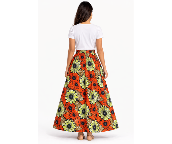 Jupe wax vetement africain