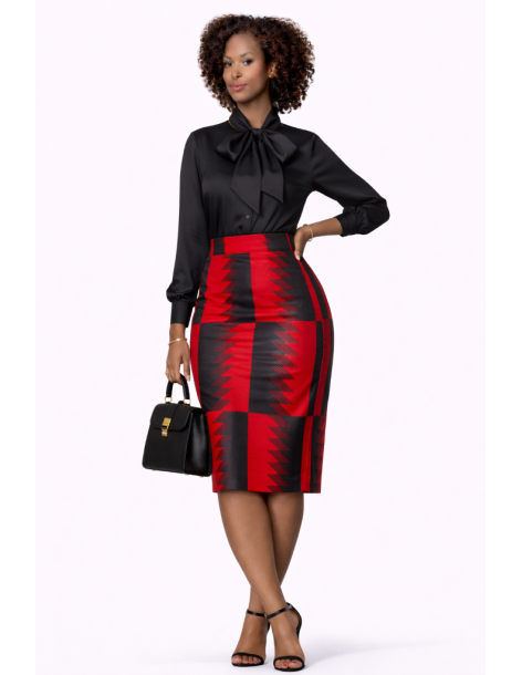 Jupe wax crayon mode africaine 2